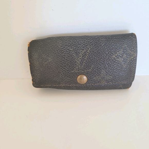 Authentic Louis Vuitton Monogram Multicles 4 Key Hooks Case Brown Small 1992 - Picture 1 of 10